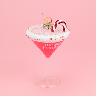 Tini Bit Festive Martini Glass Ornament