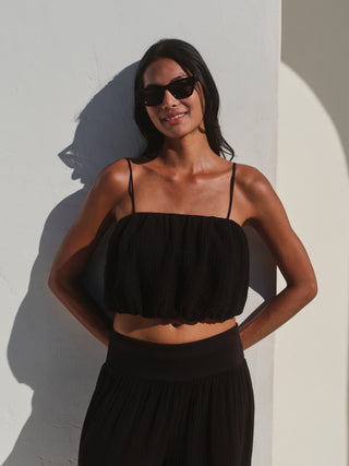 SU26-460-6373 - GAUZE BUBBLE TOP