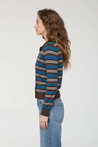 LYVIA LONG SLEEVE MERINO POLO CARDIGAN