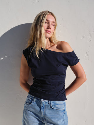 SU26-459-6317 - CLOUD JERSEY OFF-SHOULDER TOP