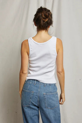 Maria Rib V-Neck Tank
