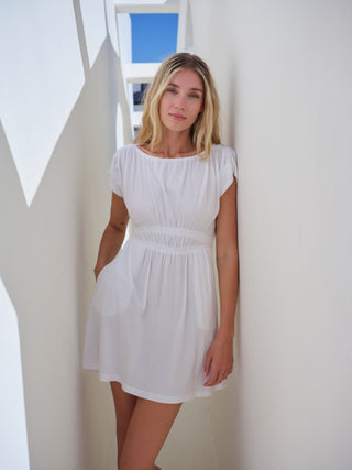 SU26-459-6319 - CLOUD JERSEY OPEN BACK MINI DRESS