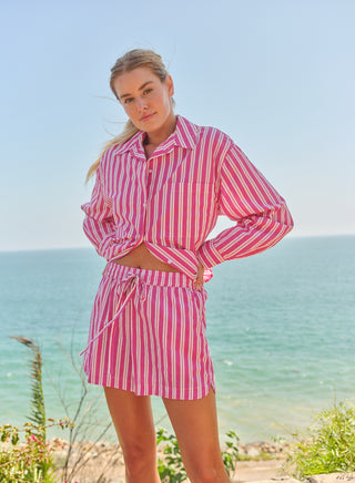SP26-PPN-H18 - STRIPE TRACK SHORT