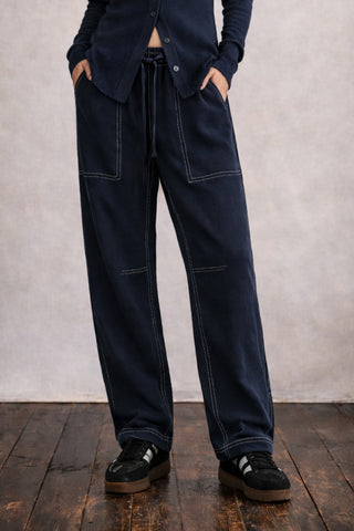 FA26-SNW-6441 - BABY FRENCH  DRAWSTRING SADDLE PANT