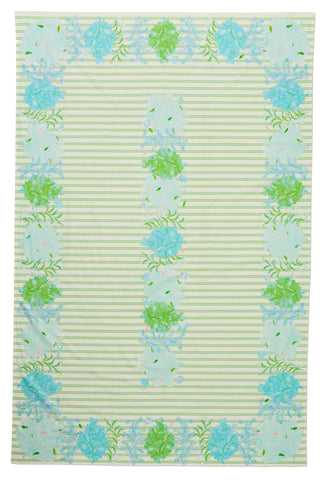 Multi Sea Fan Stripe Tablecloth