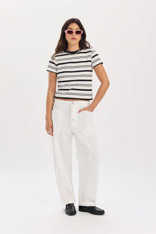 VILLA DRAWSTRING BARREL LEG PANT