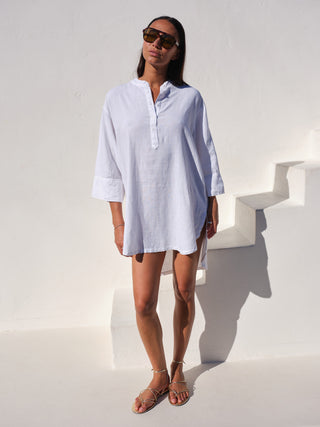 SU26-449-6349 - LINEN HENLEY TUNIC
